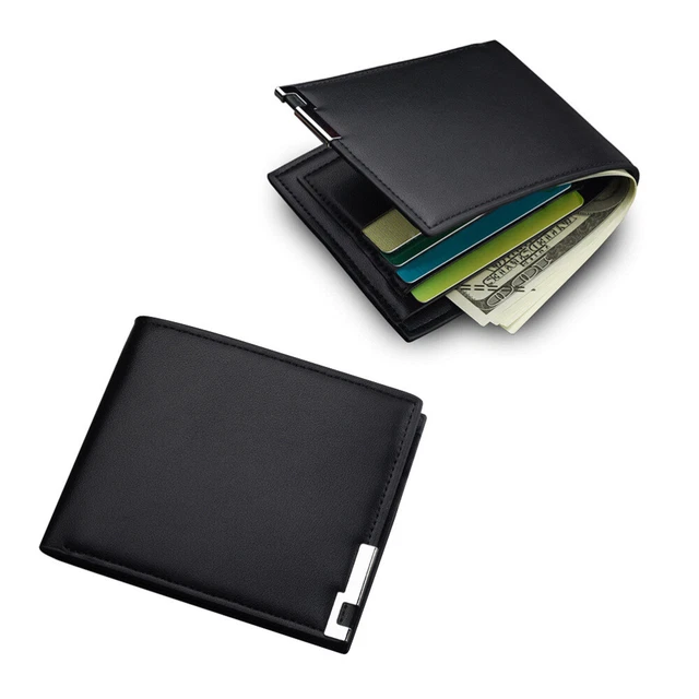 Portafoglio Uomo In Sughero Bi-Fold | Con Protezione RFID, 11x9.5x1.5 Cm, 3 Scomparti Carte, Portamonete, Materiale Naturale