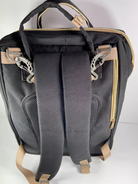 Baby Diaper Backpack Foldable Bassinet Travel  Mummy Bag Large & Stroller Strap 3
