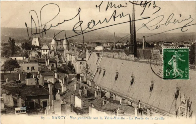 CPA NANCY - General View of the Old Town - La Porte de la Craffe (484065)