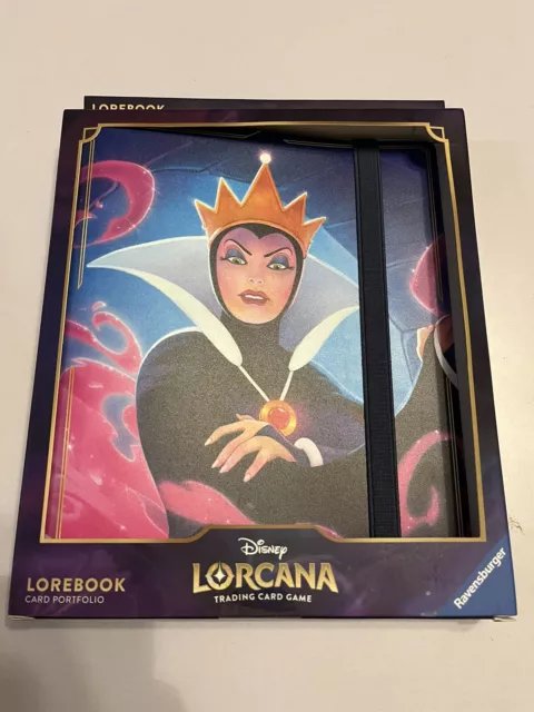 The Wicked Queen Lore book Card Portfolio Disney Lorcana First Chapter