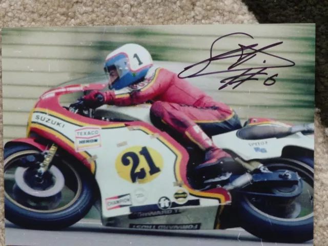 Steve Parrish Suzuki Gp  7X 5 Hand Signed Photo