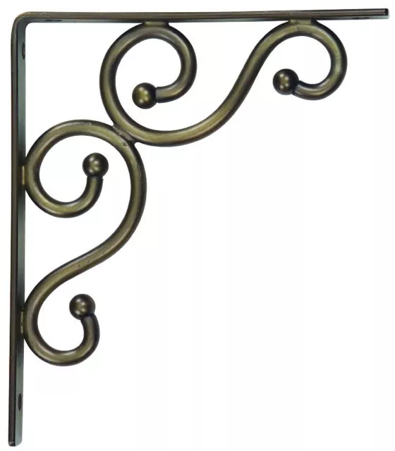 STANLEY DECORATIVE S25-0592 TRADITIONAL SCROLL Shelf Bracket 7" X 8" BRONZE