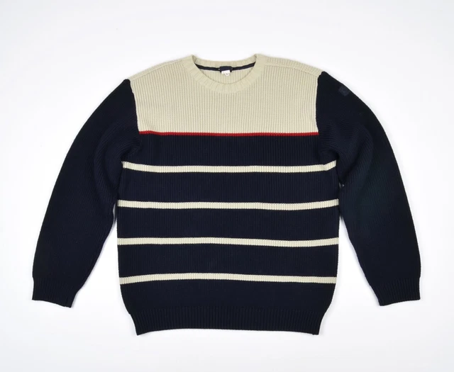 Men's Paul & Shark Baltic Crew Neck Jumper Merinowool/Acrylic Chunky Knit Sz L