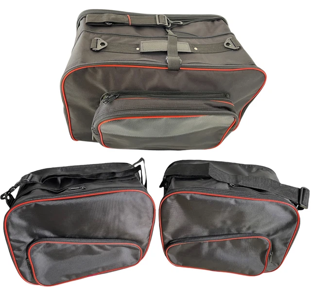 GBG Expandable Pannier Liner Inner Bags For BMW R1200RT K1200GT K1300GT – Blue/Black Pair
