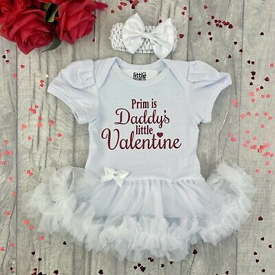Baby Girl Outfit Personalizzato San Valentino, PAPA 'piccolo Regalo per SAN VALENTINO