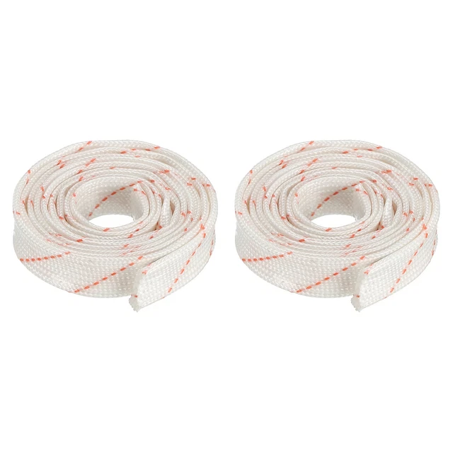 Fibre Verre Manchon Isolation Tube Tuyau 6mm/0,23 pouce IDx0,9 m/3 pieds Set 2