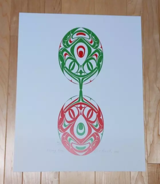 Kissing Frogs by Eric Parnell Haida Signed Limited Edition Print 79/100