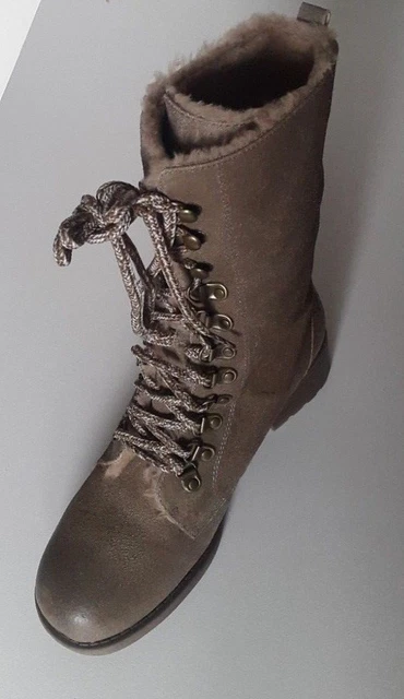 Texto Bottines En Croûte De Cuir Taupe Pointure Fr/Eu 40 2