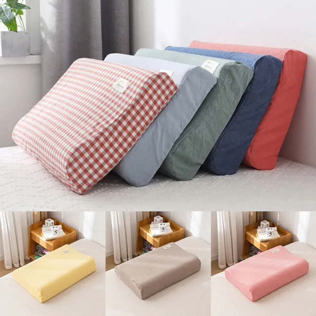 1PC Rebound Cotton Memory Foam Latex Pillowcase Foam Contour Pillow Case Decor