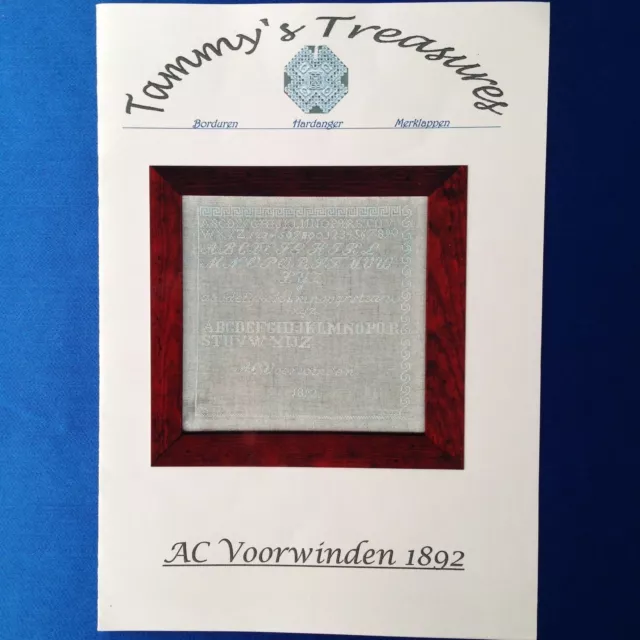 "AC Voorwinden 1892" Vintage cross stitch sampler chart by Tammy's Treasures