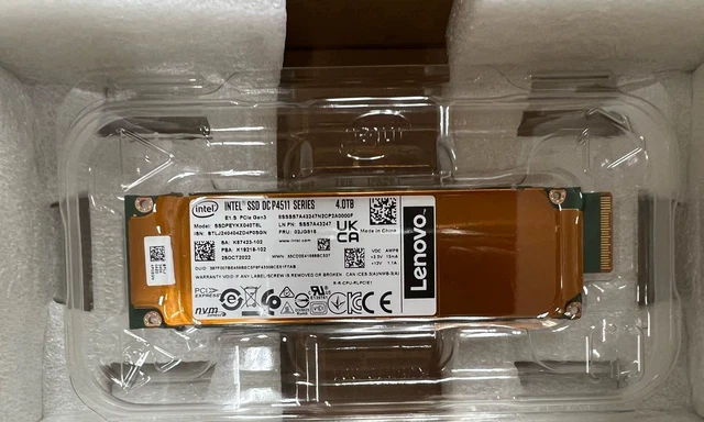 Intel P4511 1TB NVMe SSD - DC Series M.2 22110 PCIe 3.1 X4 Internal Solid State Drive
