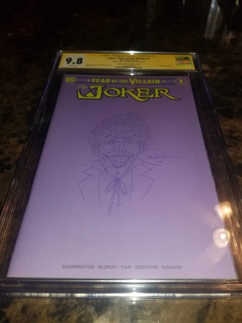 JOKER YEAR OF THE VILLAIN #1 9.8 CGC (cbcs pgx) SIGNED & SKETCH TERRY AUSTIN