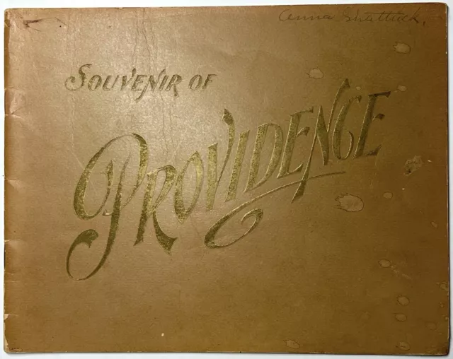 1908 Providence Rhode Island Souvenir Photo View Book Illustrated History 1St Ed