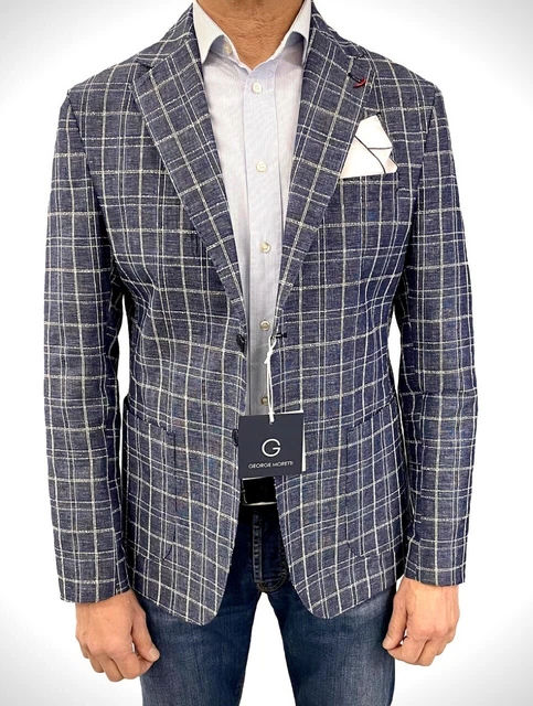 Giacca Uomo Elegante Casual Blazer Estiva Slim Fit Made in Italy Sartoriale