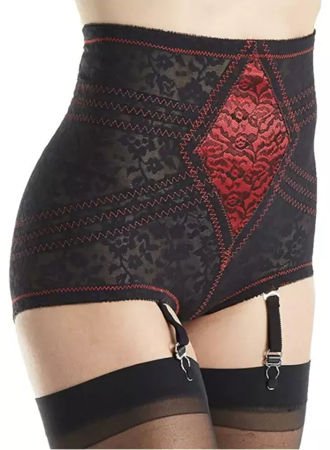 RAGO 6197 SEXY 4 Strap PANTY GIRDLE Red/Black EXTRA FIRM SHAPEWEAR Made in  USA £50.50 - PicClick UK