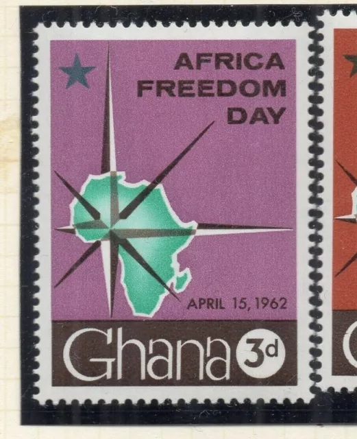 Ghana 1962 Early Issue Fine Mint Hinged 3d. NW-167899