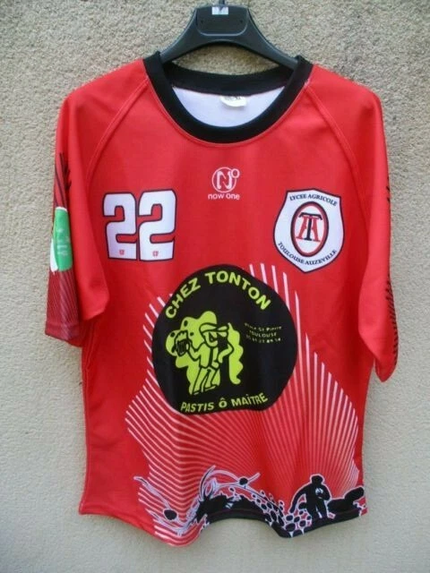 Maillot moulant porté Lycée FRANCE Singapour rugby match worn