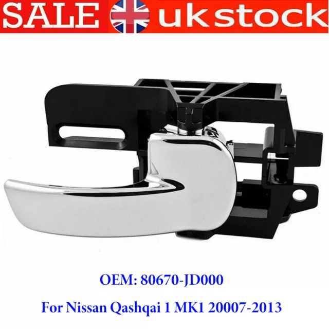 Door Handle Interior Front Or Rear Right For Nissan Qashqai 80670-JD000 07-2013