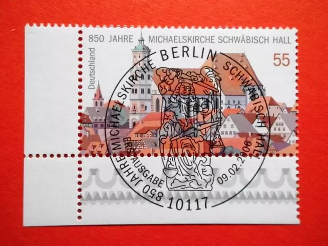 BM. Briefmarken BRD 2006 Michaelskirche Mi. Nr. 2522 FDC-Vollstempel Eckrand