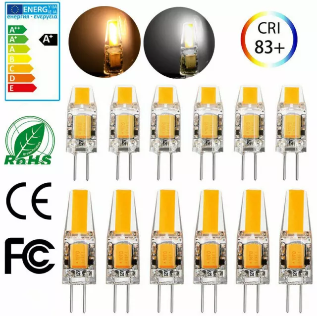 10x 4x 1x 1,5W 3W G4 LED COB Leuchte Lampe Stiftsockel Birne Dimmbar AC DC 12V