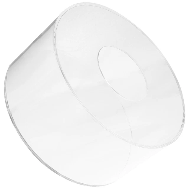 Caja elevadora transparente recargable, cilindro acrílico vitrina para pasteles,