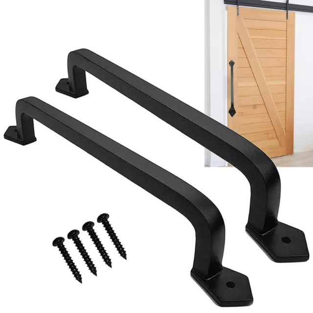 2x Barn Door Pull Handle Heavy Duty Handle For Garage Shed Wooden Garden Gate