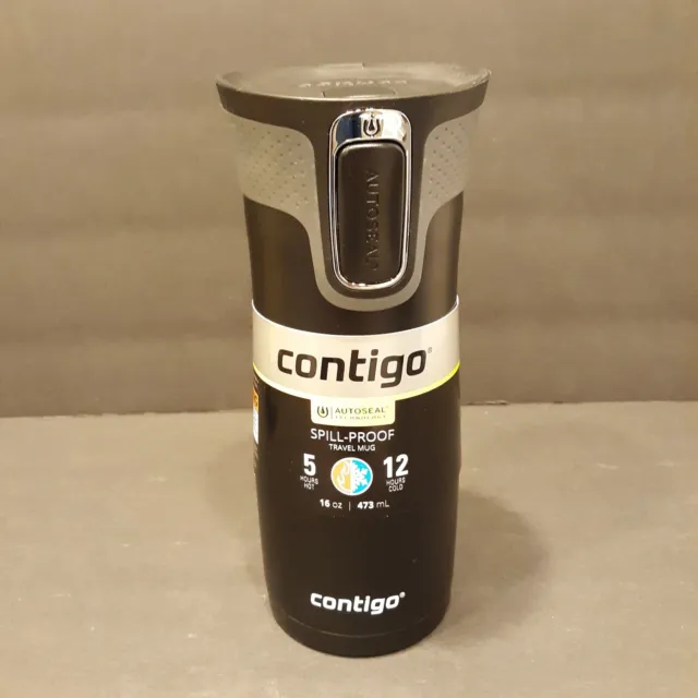 NEW Contigo Autoseal Spill-proof Travel Mug West Loop 2.0 16oz Black  Insulated