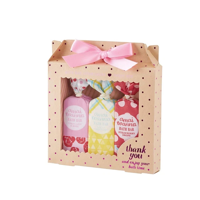 Juego de regalo amaiwanna barra de baño conjunto de mezcla baño dulce sal