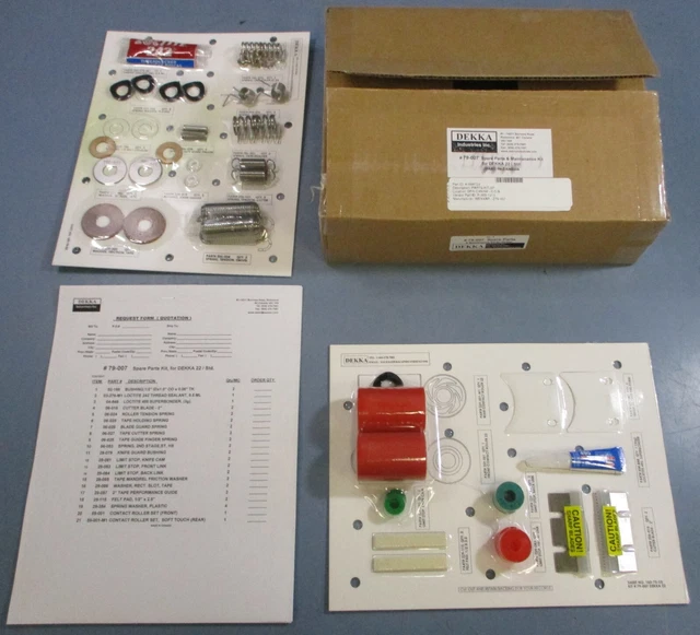 Dekka 79-007 22/STD Spare Parts & Maintenance Kit For Dekka 22/STD