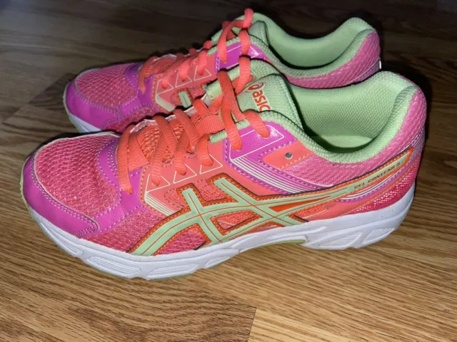 ASICS Gel Contend 3 Size 5.5 Kids Pink Low Top Running Shoes C566N