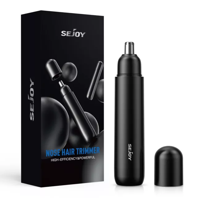 SEJOY Nose Hair Trimmer Shaver Eyebrow Ear Nose Hair Remover Portable Batteries