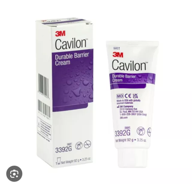 Cavilon 3M Durable Barrier Cream - 92g Tube | Long-lasting Skin Protection