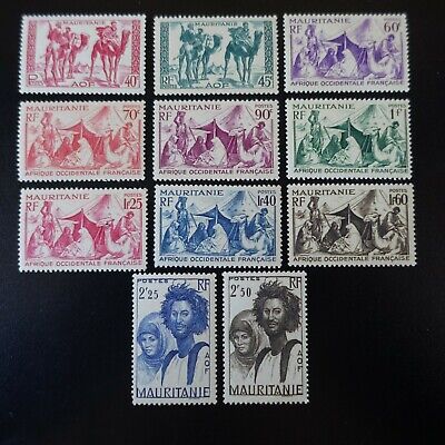 FRANCE COLONIE MAURITANIE N°105/115 NEUF MH 