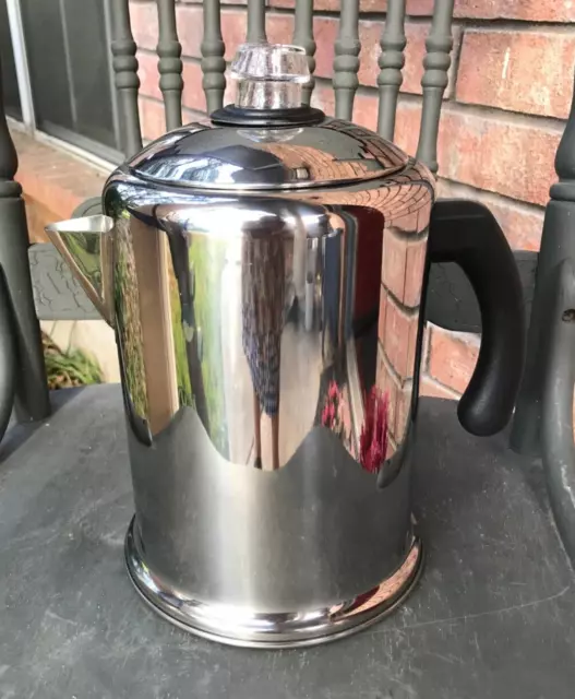 Farberware #130-A Super Fast Stainless Steel Coffee Urn Maker 12-30 Cups ~  T43