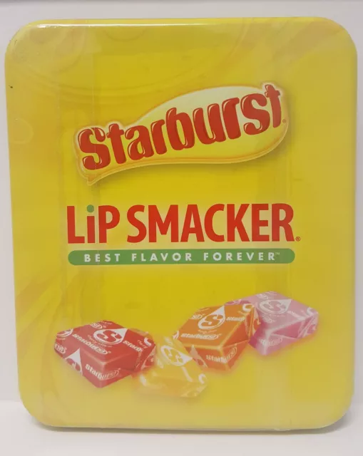 Lip Smacker Starburst Tin Collection 4 Lip Balms