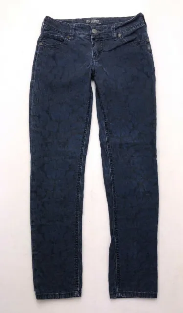 E303 Silver Jeans SUKI SKINNY Textured Floral Stretch tag sz 29 (Measure 28x29")