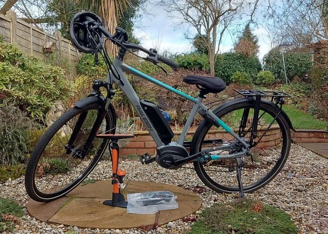 RALEIGH FELIX E BIKE with Accessories Green and Grey Colour