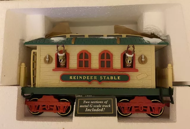 NEW BRIGHT HOLIDAY Express Train REINDEER STABLE Car Dillards