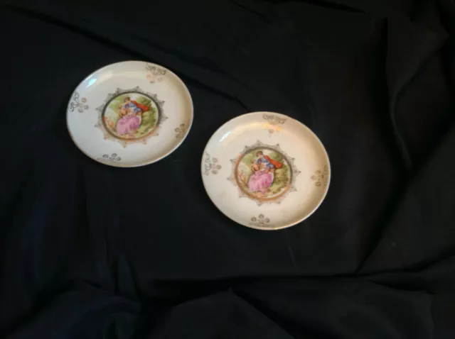 Arnart Fragonard Watteau Themed Coasters - Two (2)