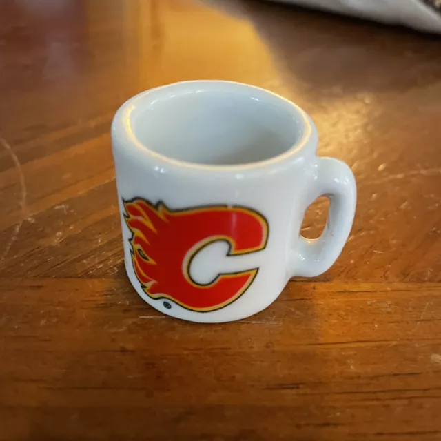 NHL Calgary Flames Mini Ceramic Mug Vintage Coffee Mug