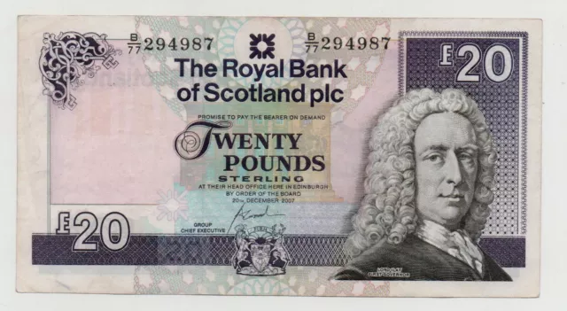 Scotland 20 Pounds 2007 Pick 354 Look Scans