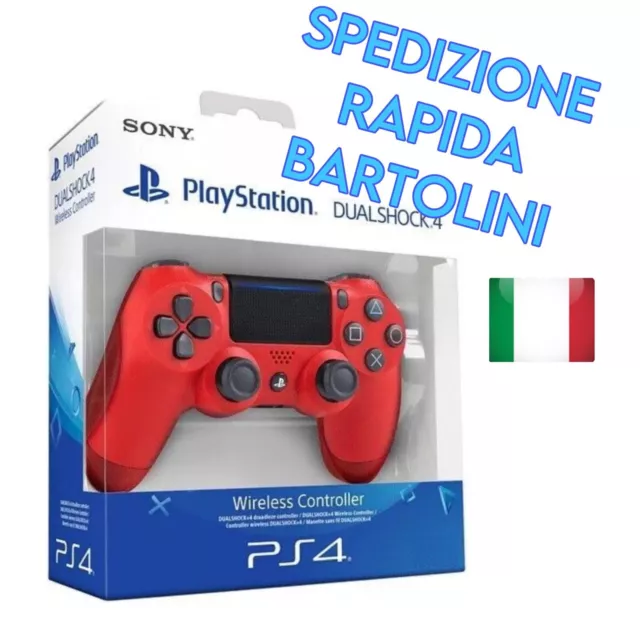 Controller Sony PlayStation 4 PS4 Wireless per 4 - Rosso NUOVO Pad Joystick New