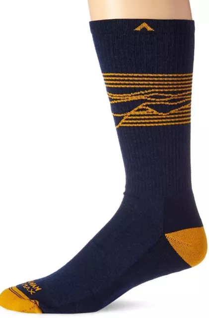 Wigwam F6163 West Rim Pro Crew Navy Medium Men's 5-9.5 Women's 6-10 Merino Wool