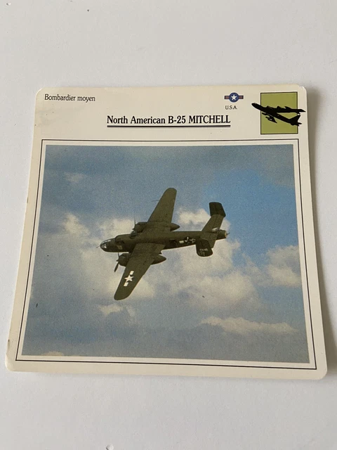 Carte Collection Bombardier Moyen North American B-25 MITCHELL