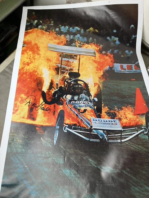 Rare Big Daddy Don Garlits 1973 NHRA World Champion Drag Racing SIGNED POSTER Rare Big Daddy Don Garlits 1973 NHRA World Champion Drag Racing SIGNED POSTER