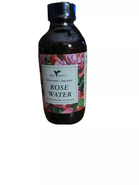 Rose Water Spray 100% Pure, Natural Organic Rose Oil 4 fl oz new and sealed