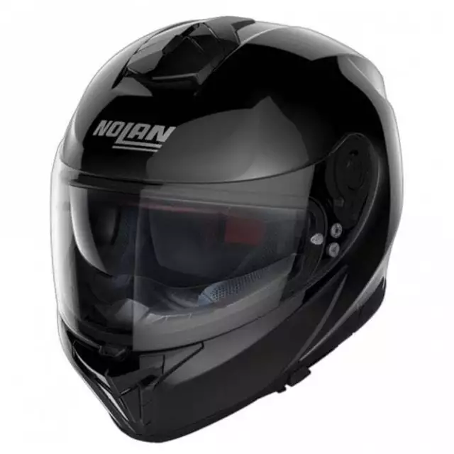 Nolan N80-8 klassischer Vollgesicht Motorradhelm (hochglanzschwarz)