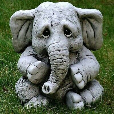 Elephant Statue Resin Home Figurine Sculpture Animal Decor Decoration Office