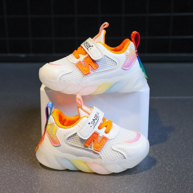 Scarpe da ginnastica bambine bambine bambini si illuminano scarpe da ginnastica luminose LED flash 8