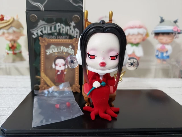 pop mart blind box skullpanda addams family series scarlet morticia